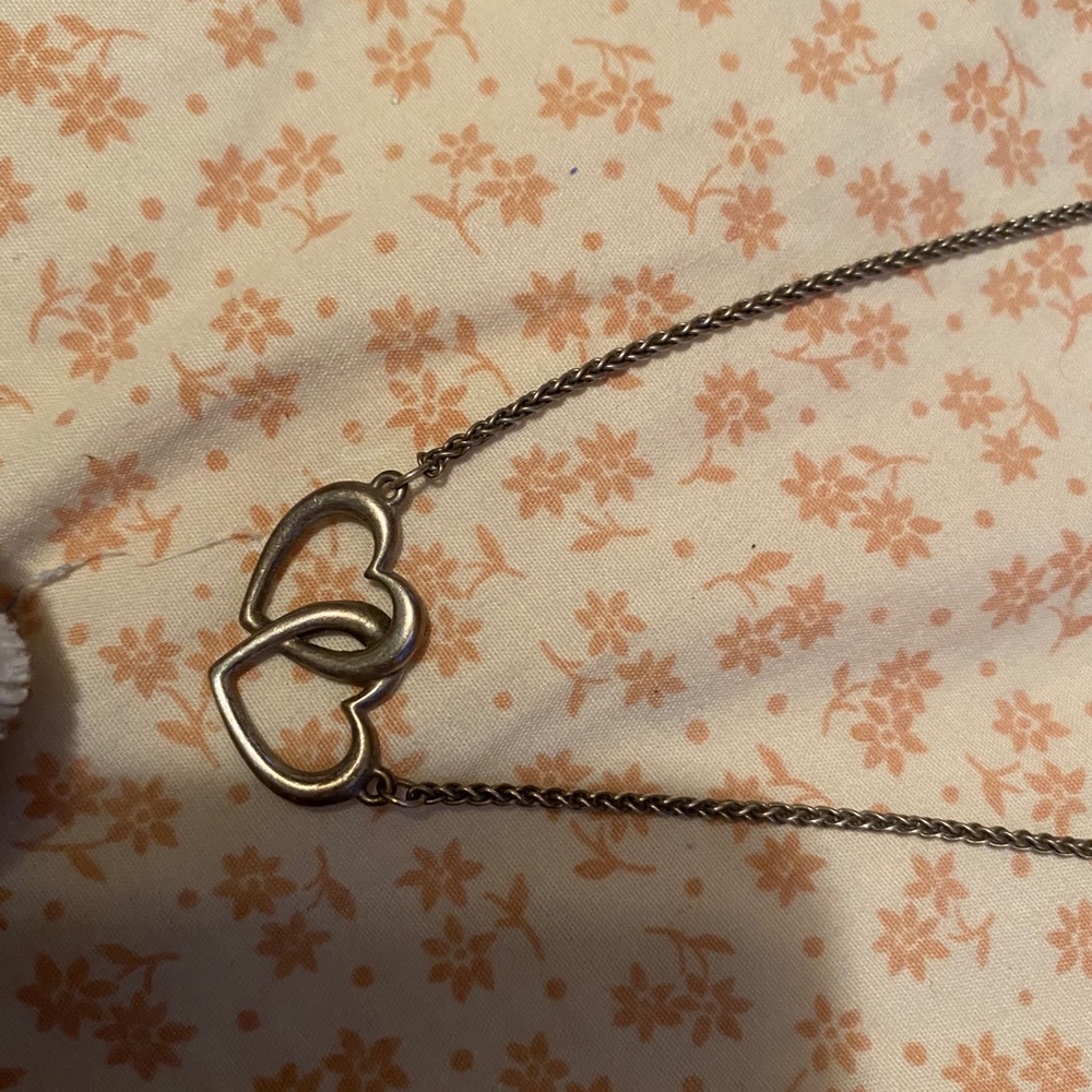 James Avery Double Heart Linked Necklace